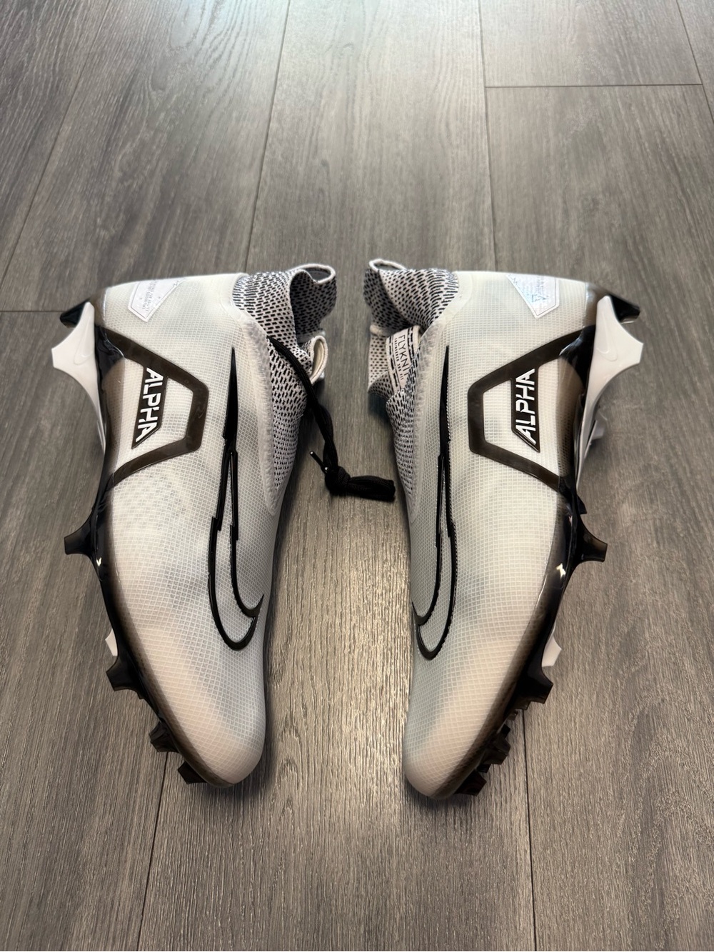 Nike Alpha Menace 3 Elite Football Cleats White Particle Grey CT6648-100 Mens 12